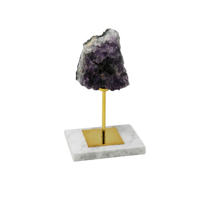 Fantastic Purple Metal Table Decor With Agate