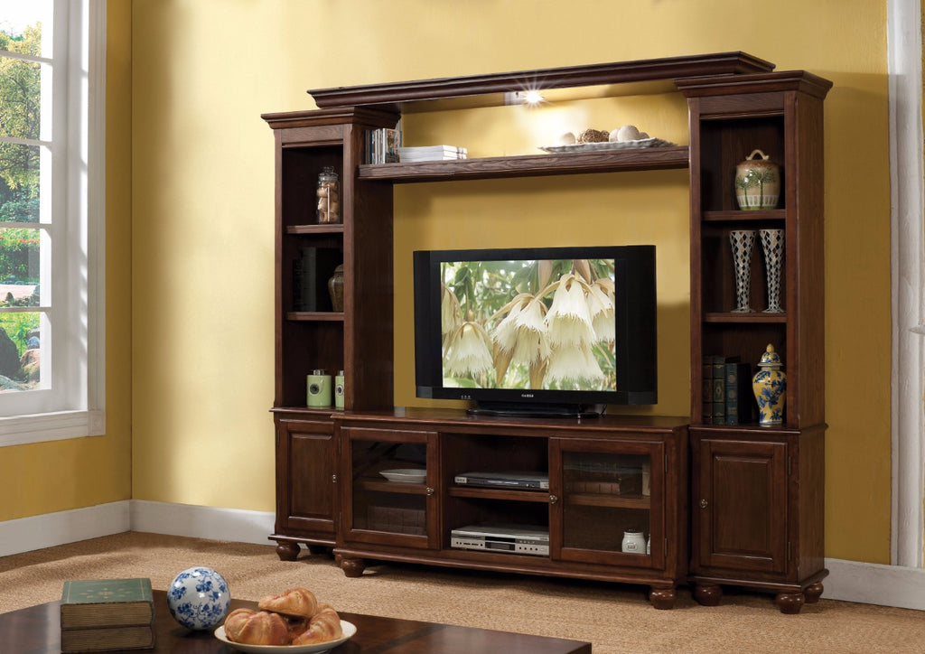 Voguish Entertainment Center, Walnut Brown