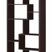 Spacious Bookcase, Cappuccino Brown