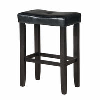 Wooden Counter Height Stool (Set-2), Black