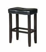 Wooden Counter Height Stool (Set-2), Black