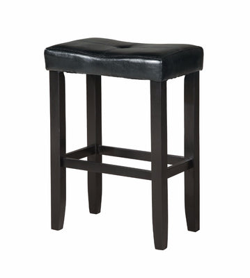 Wooden Counter Height Stool (Set-2), Black