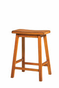 Wooden Counter Height Stool (Set-2), Antique Oak