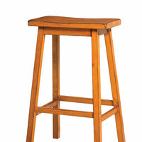 Wooden Bar Stool (Set-2), Antique Oak