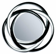 Modish Accent Mirror, Black & Silver