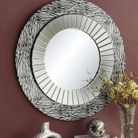 Beautifully Framed Accent Mirror, Silver