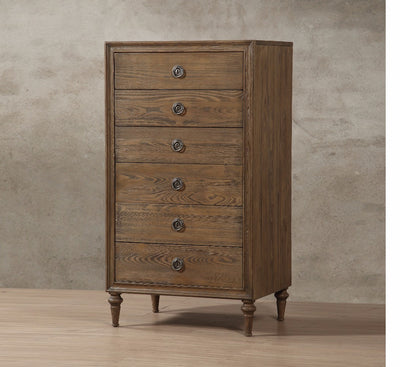 Voluminous Wooden Chest, Oak Brown