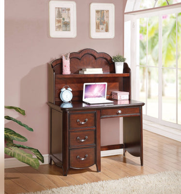Smart Looking Computer Desk, Cherry Brown