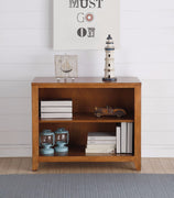 Simple Looking Wooden Bookcase, Cherry Oak Brown