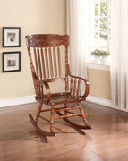 Wooden Rocking Chair, Tobacco Brown