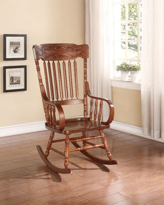 Wooden Rocking Chair, Tobacco Brown