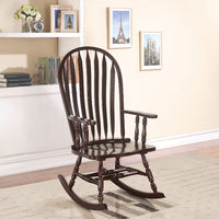 Wooden Rocking Chair, Espresso Brown