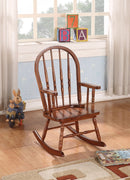 Elegant Wooden Rocking Chair, Tobacco Brown