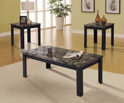 Coffee-End Table Set, Black, Pack of 3 Piece