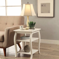 Beautiful End Table, White