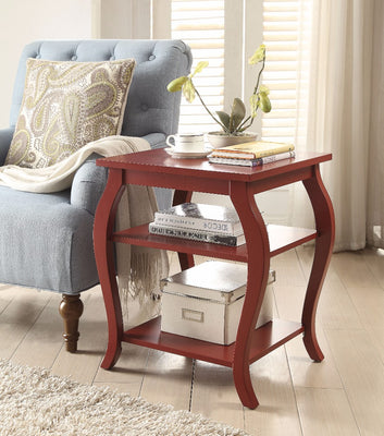 Beautiful End Table, Red