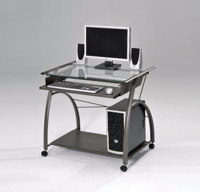 Computer Desk, Pewter