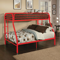 Twin-Full Bunk Bed, Red