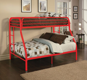 Twin-Full Bunk Bed, Red