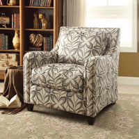 Floral Print Fabric Chair, Multicolor