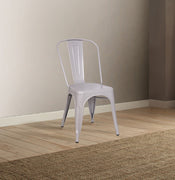 Steel Side Chair (Set-2), Silver