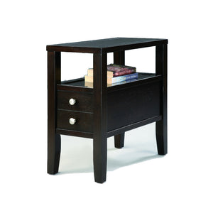 Amiable Chairside Table, Dark Espresso