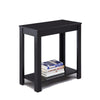 Minimalistic Designed Wooden Chairside Table, Black