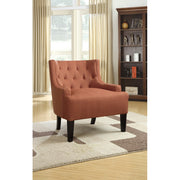 Wood & PolyFiber Accent Chair, Orange