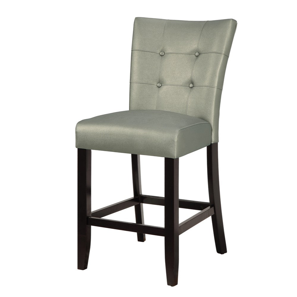 Wood & Polyurethane High Chair, Gray, Set of 2