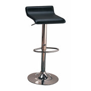 Contemporary Backless Seat Bar Stool, Black ,Set of 2