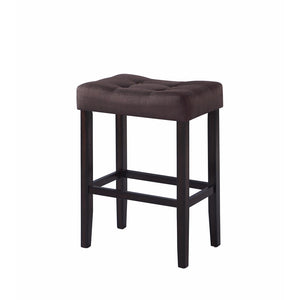 Backless Modern Bar Stool, Brown ,Set of 2