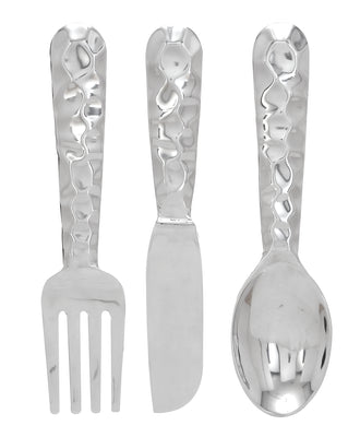 Cutlery Wall Decor - Aluminum Utensil Set of 3