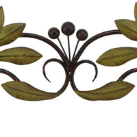 30 Inch Metal Olive Branch Doortop Wall Hanging