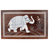 Handmade Jewelry Box In Mango Wood Featuring Cute Greeting Elephant