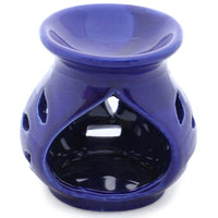Modish Handmade Blue  Oil Diffuser Or Warmer In Ceramic
