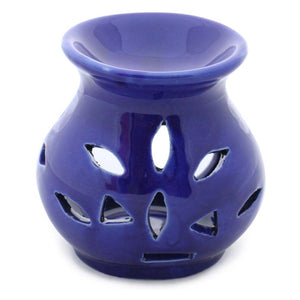 Modish Handmade Blue  Oil Diffuser Or Warmer In Ceramic