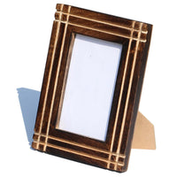 Rustic Look Handmade Picture Frame Stand In Mango Wood