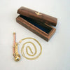Brass - Copper Navy Call Whistle With Wood Box