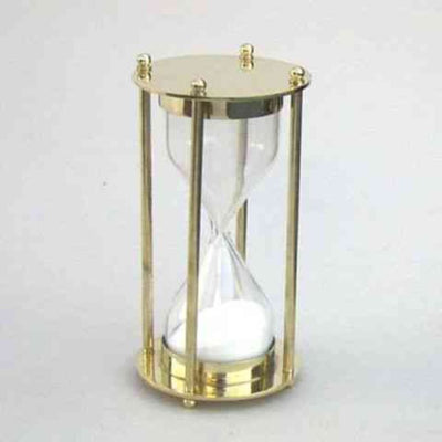 Classical Hourglass - 5 Minute Sand Timer Decor In Brass