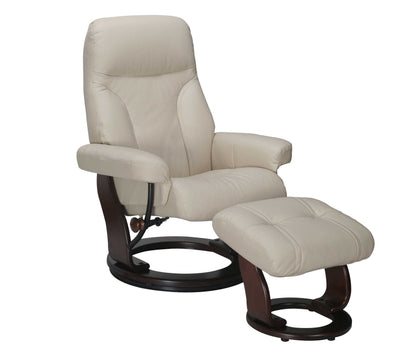 Taupe Chair & Ottoman - Taupe