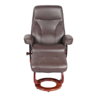 32" x 32" x 40" Kona Brown Cover- Leather &amp; Vinyl match Chair &amp; Ottoman