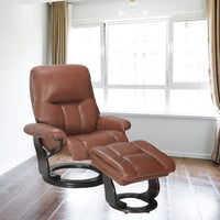 35" x 31" x 40.5" Llama Cover- Leather &amp; Vinyl match Recliner Chair &amp; Ottoman