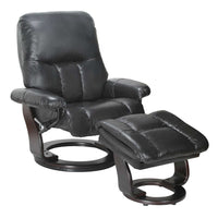35" x 32" x 40.5" Ebony Cover- Leather &amp; Vinyl match Recliner Chair &amp; Ottoman