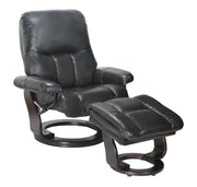 35" x 32" x 40.5" Ebony Cover- Leather &amp; Vinyl match Recliner Chair &amp; Ottoman