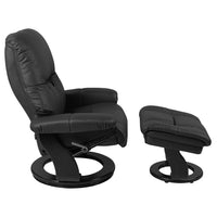 35" x 32" x 40.5" Ebony Cover- Leather &amp; Vinyl match Recliner Chair &amp; Ottoman