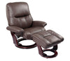 35" x 32" x 40.5" Kona Brown Cover- Leather &amp; Vinyl match Recliner Chair &amp; Ottoman