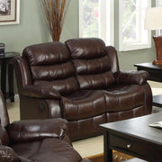 Loveseat leatherette Recliner, Dark Brown