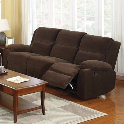 Three Seater Recliner Sofa, Dark Brown