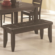 Comfy Wooden Dining Bench, Cappuccino Brown