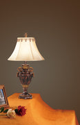 Antiqued Resin Table Lamp Set of 2